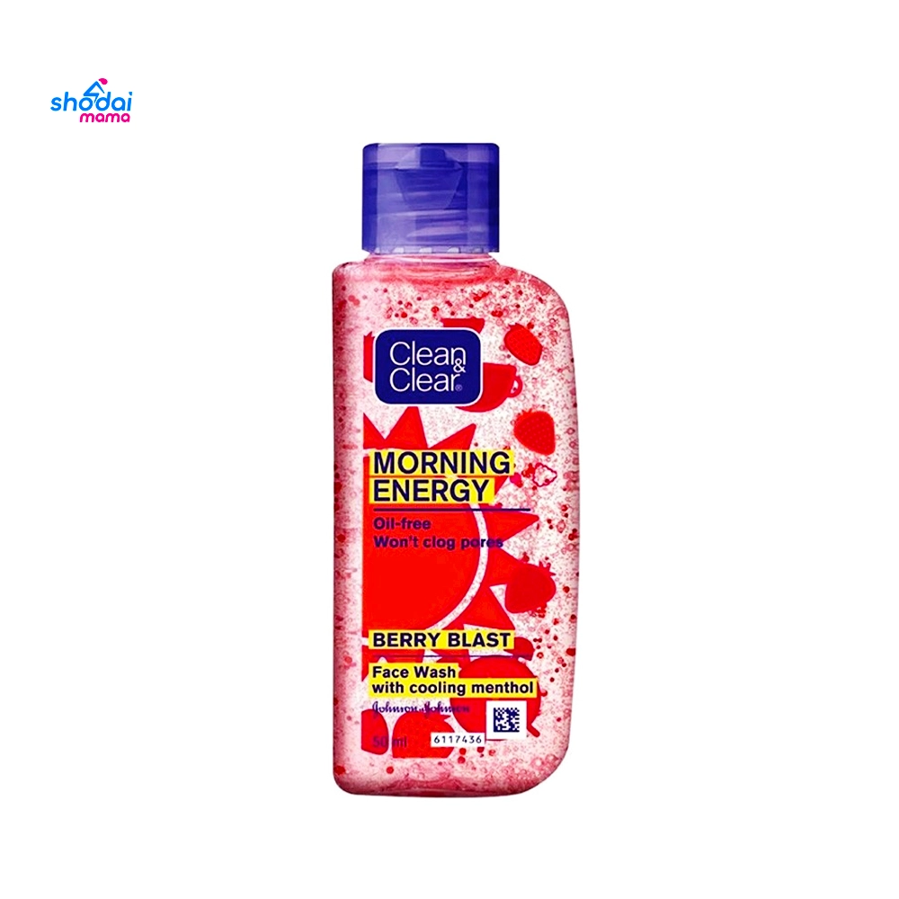 Clean & Clear Morning Energy Berry Blast Face Wash - 50ml